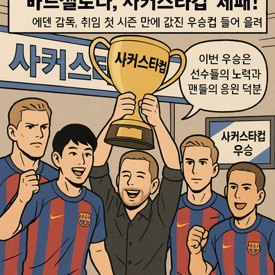 Eden 감독, 사커스타컵 대회에서 우승!